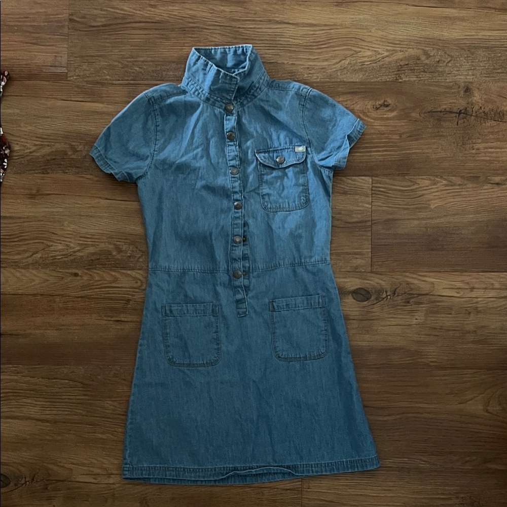 Lucky Brand Blue Denim Mini Dress